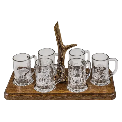 Schnapsservice mit 6 Henkelstampern Fritzmann