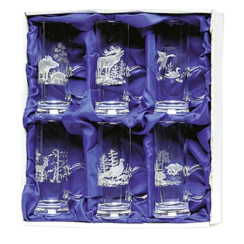 Schnapsstamper-Set im Geschenkkarton 6 Stück