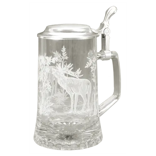 Bierkrug – 1/2 Liter Kristallglas Fritzmann