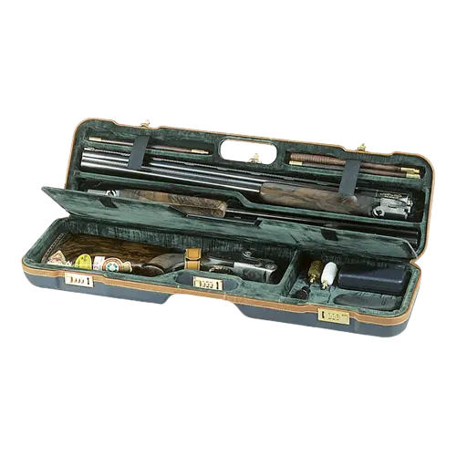 Gewehrkoffer aus ABS-Kunststoff und Leder Fritzmann