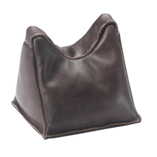 Gewehrlaufauflage echt Leder dunkelbraun 13x13x13cm Habee