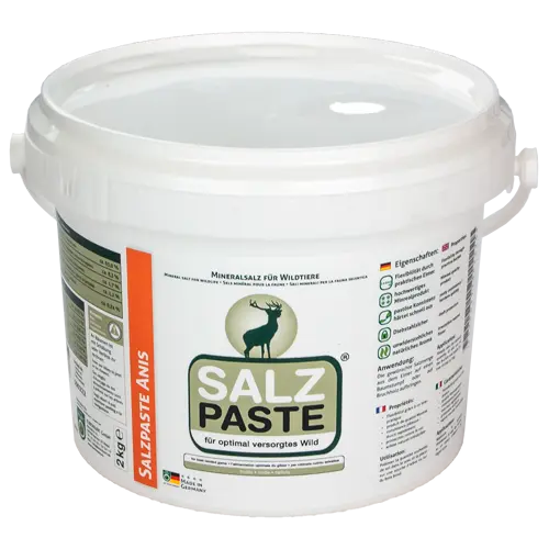 Mineralsalzpaste für Wildtiere – Lockmittel in verschiedenen Aromen