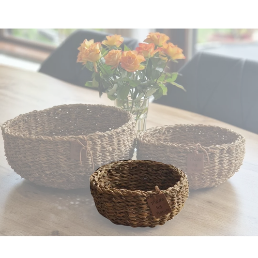 Dekokörbchen Seeggras 1 Stück Ø 20cm 100% Naturprodukt