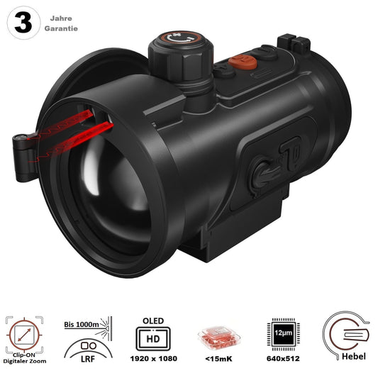 Hunt 650L Pro LRF – Wärmebild-Vorsatzgerät + Laserentfernungsmesser