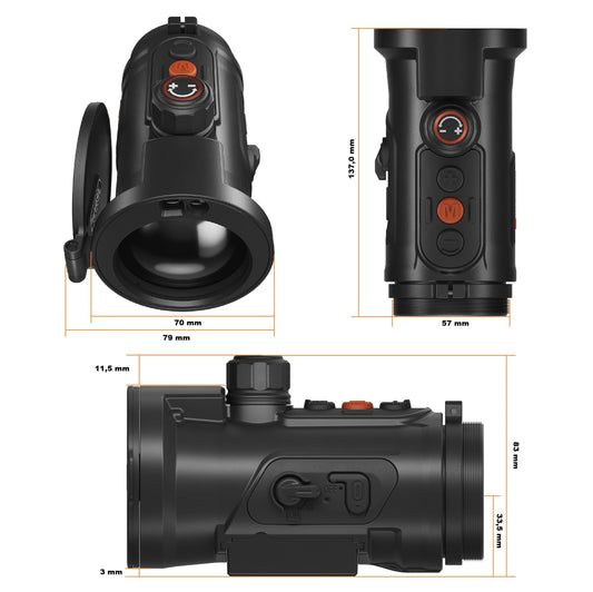 Hunt 650L Pro LRF – Wärmebild-Vorsatzgerät + Laserentfernungsmesser