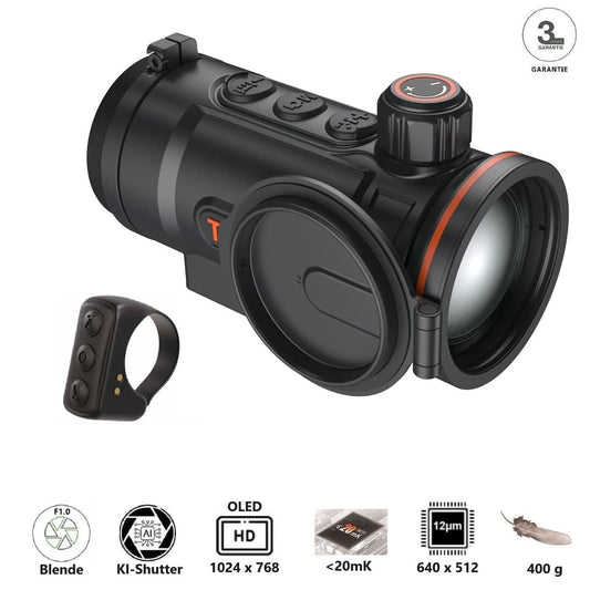 Hunt650 – leichtes und innovatives High-End Wärmebild-Vorsatzgerät mit 640er Sensor & 50 mm Linse