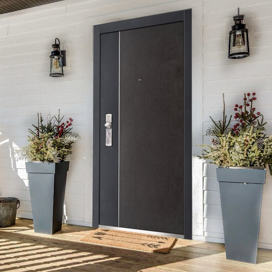 Sicherheitstür Anthrazit-Braun Habee