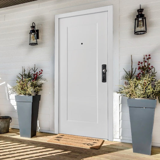 Sicherheitstür mit schlichten Design Weiß Habee