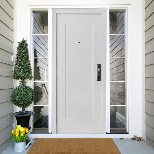 Sicherheitstür mit schlichten Design Weiß Habee