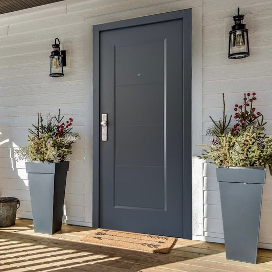 Sicherheitstür mit schlichten Design Anthrazit Habee