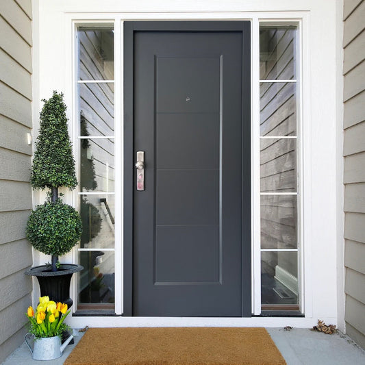 Sicherheitstür mit schlichten Design Anthrazit Habee