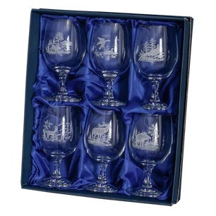 Kristallgläser im Geschenkkarton - 6 Weingläser Fritzmann