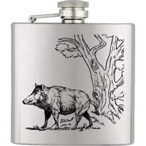 Flachmann Edelstahlflasche mit Lasergravur Fritzmann