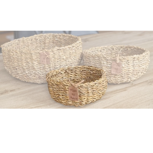 Dekokörbchen Seeggras 1 Stück Ø 20cm 100% Naturprodukt