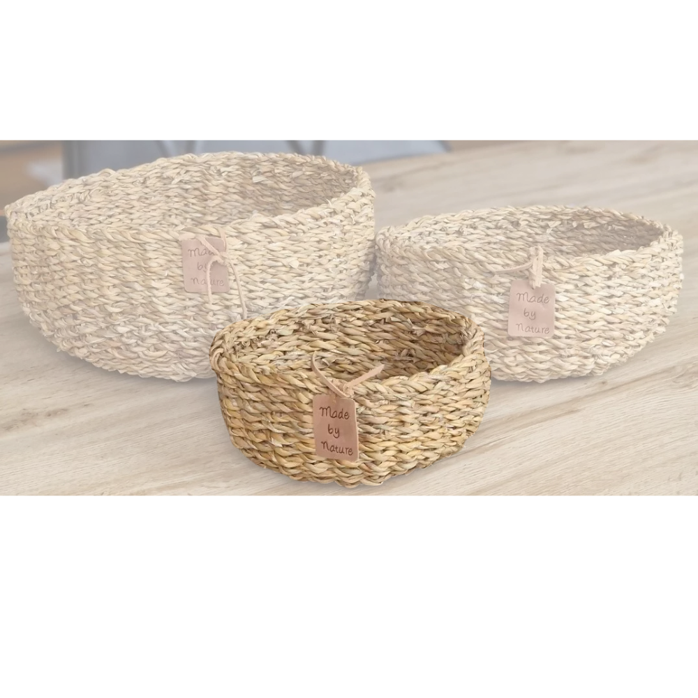 Dekokörbchen Seeggras 1 Stück Ø 20cm 100% Naturprodukt