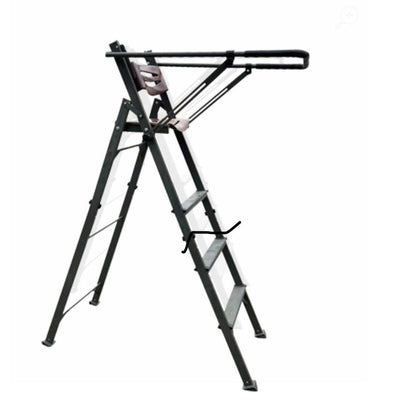 Ansitzstuhl aus Aluminium 1,5m Sitzhöhe