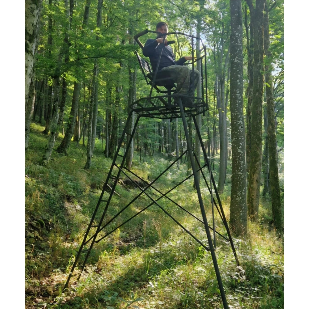 Hochsitz Matterhorn 360° drehbarer Sitz Waidjagd, Robust, Witterungsbeständig