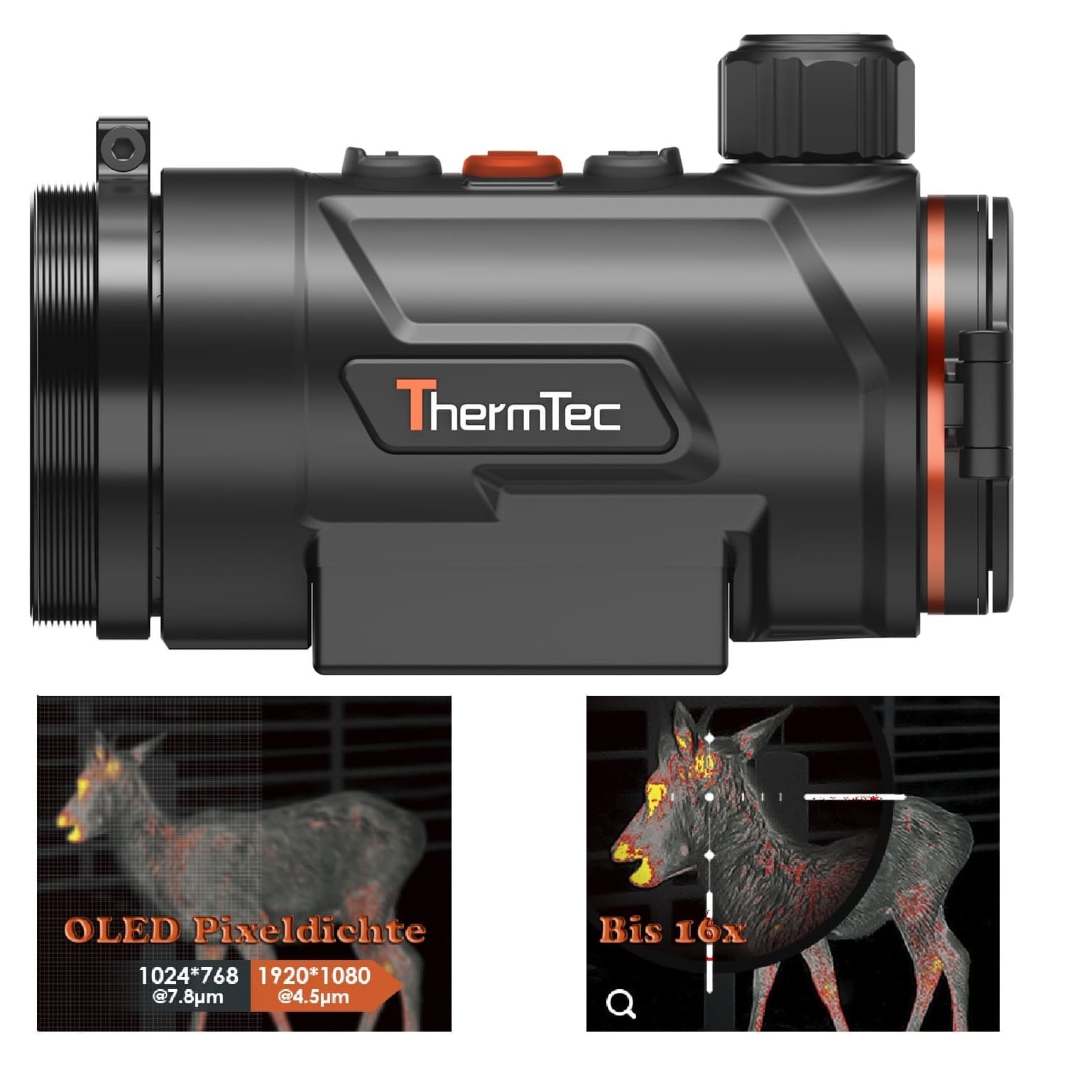 Hunt 335 Pro – innovatives Wärmebild-Vorsatzgerät von ThermTec + Wechselakku