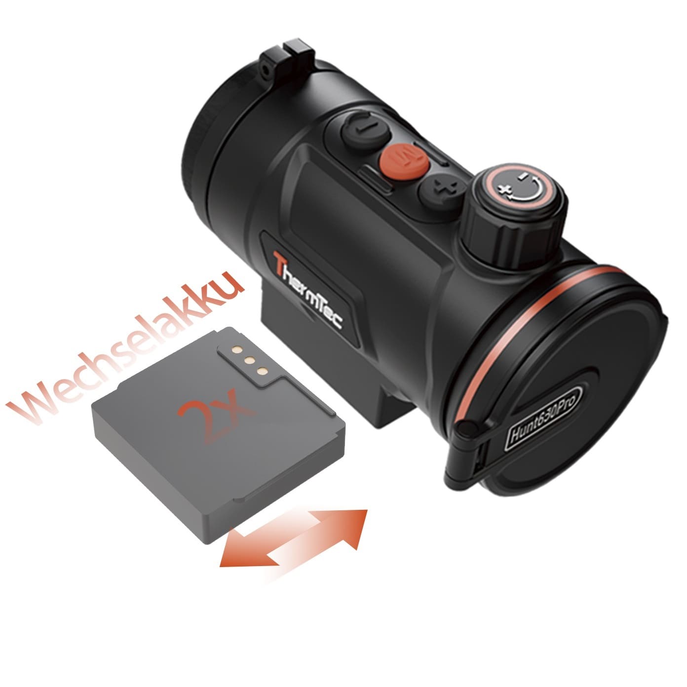 Hunt 635 Pro – innovatives Wärmebild-Vorsatzgerät von ThermTec + Wechselakku