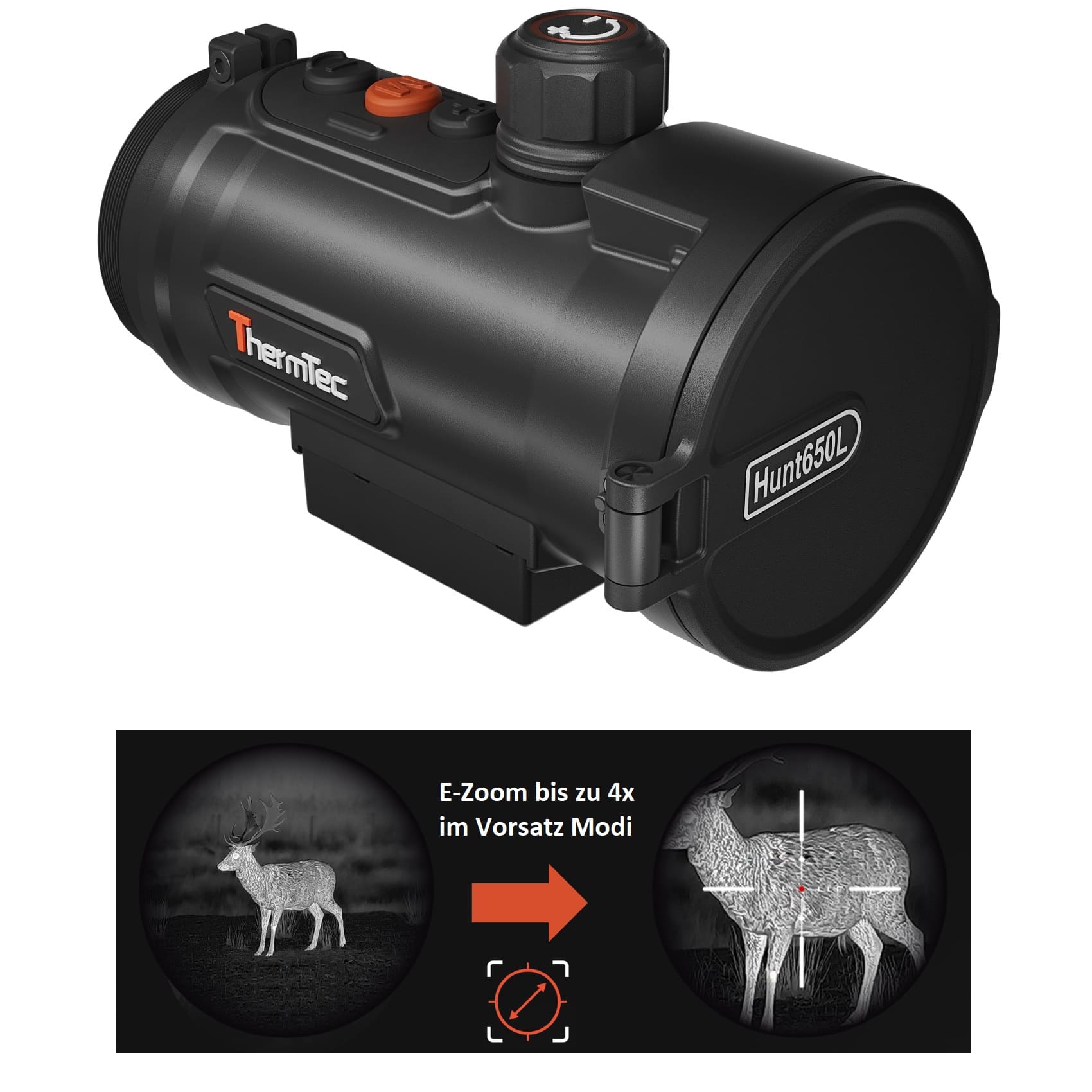 Hunt 650L Pro LRF – Wärmebild-Vorsatzgerät + Laserentfernungsmesser