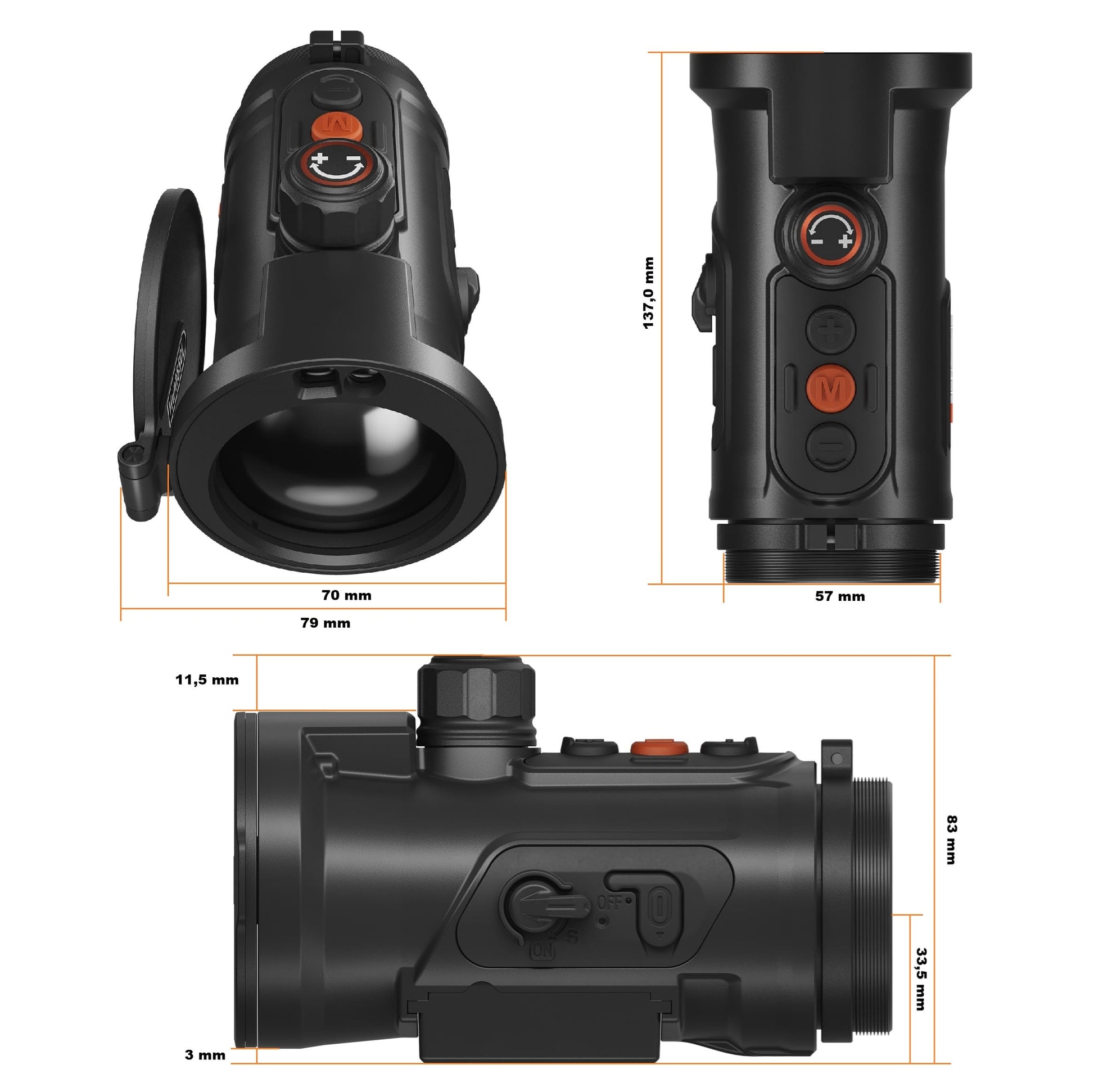 Hunt 650L Pro LRF – Wärmebild-Vorsatzgerät + Laserentfernungsmesser