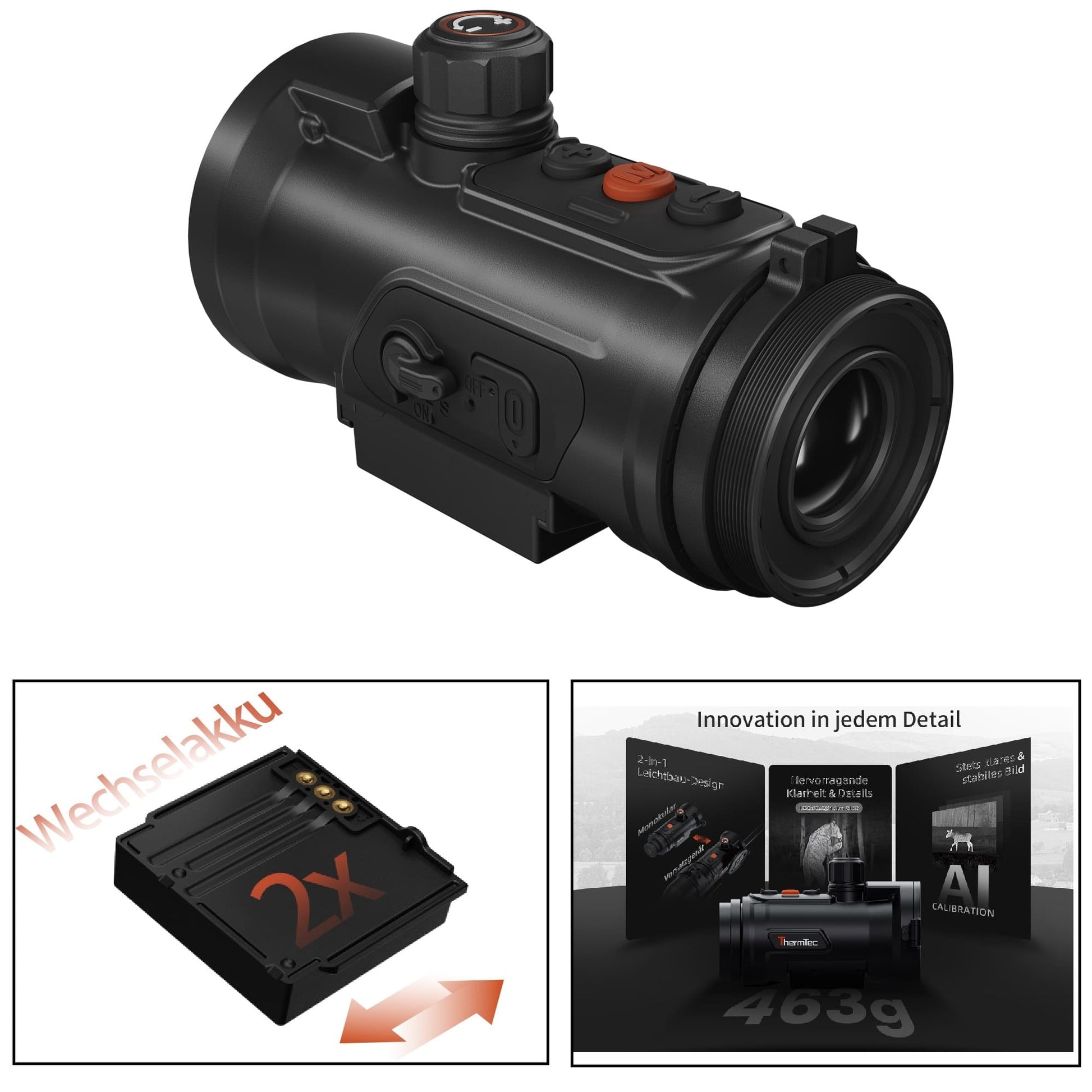 Hunt 650L Pro LRF – Wärmebild-Vorsatzgerät + Laserentfernungsmesser