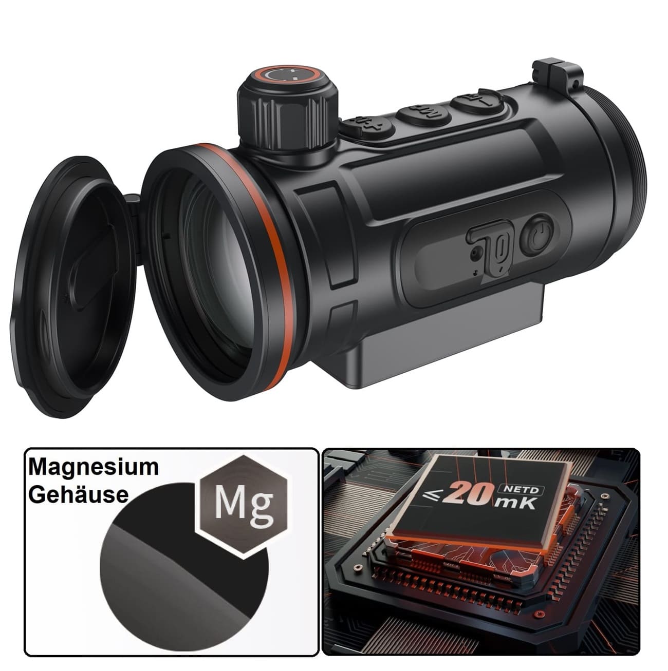 Hunt650 – leichtes und innovatives High-End Wärmebild-Vorsatzgerät mit 640er Sensor & 50 mm Linse