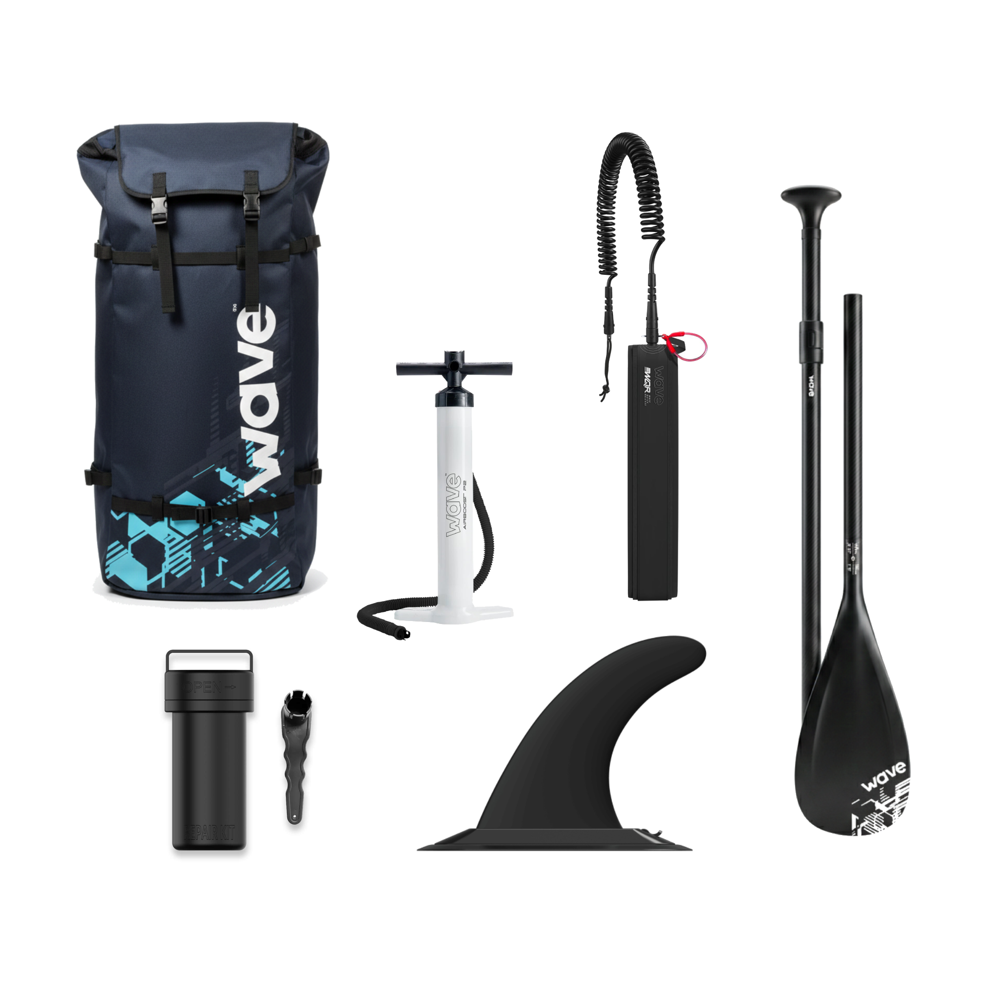 Stand Up Paddel / Sup Board - Wave The Recon 3.0 Größe: 10'4 Grau-Blau