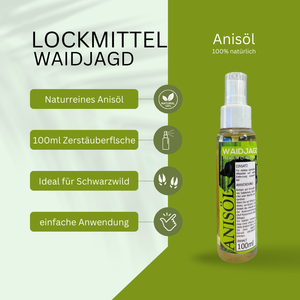 Lockmittel Anisöl Duft Waidjagd Lockstoff Schwatzwild (149,50€/L) 100ml Sprühflasche