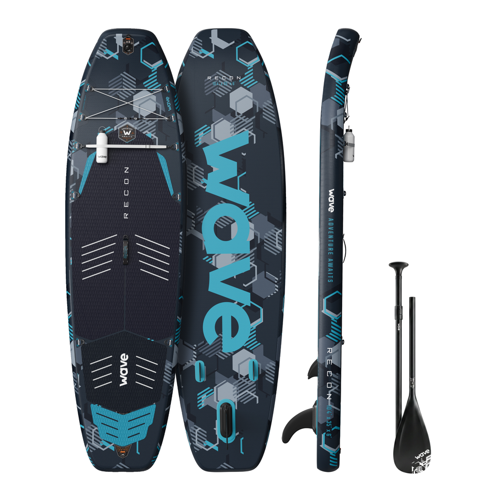 Stand Up Paddel / Sup Board - Wave The Recon 3.0 Größe: 10'4 Grau-Blau