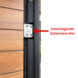 Sicherheitstür Haus- und Wohnungstür mit 11 Schließbolzen Weiß AH009