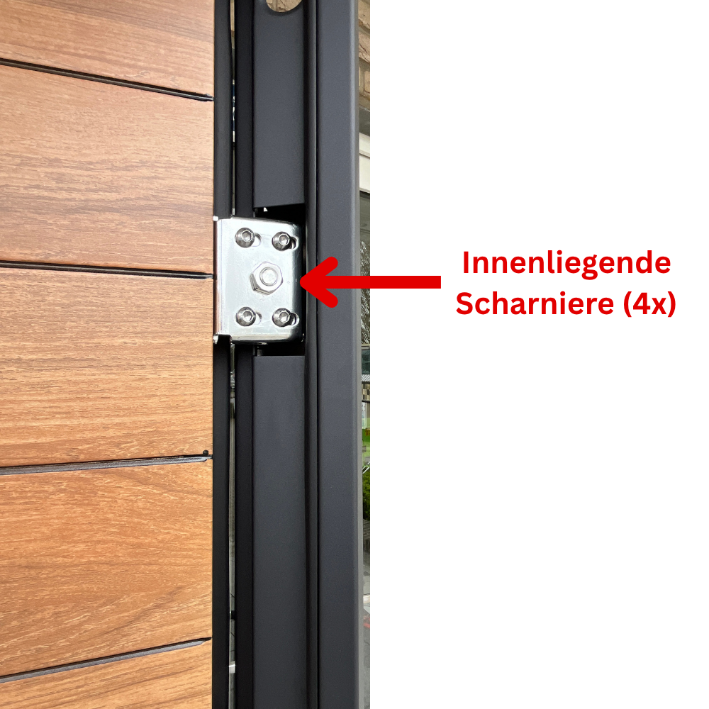 Sicherheitstür Haus- und Wohnungstür mit 11 Schließbolzen Weiß AH009