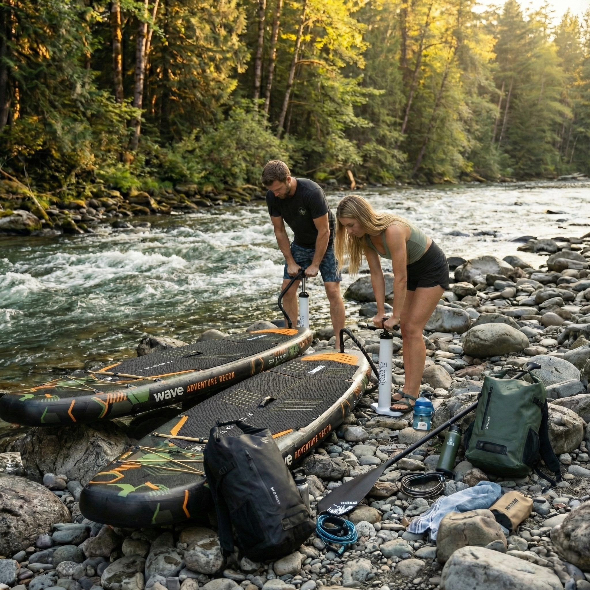 Stand Up Paddel / Sup Board - Wave The Recon 3.0 Größe: 10'4 Camouflage