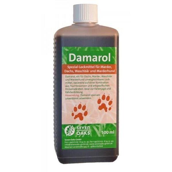 Lockmittel Damarol für Marder Dachs Waschbär 500ml ( 39,80L)
